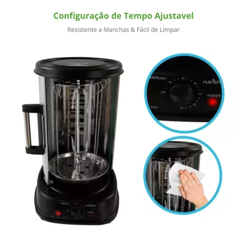 Forno Rotativo De Mesa Premium - Bivolt