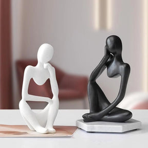 Decoração de Mesa Resina Escultura Estátua Pensador Mahaos