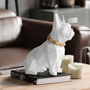 Decoração de Mesa Cofre de Resina Buldogue Francês Mahaos