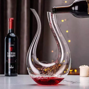 Decanter de Vinho Recipiente de Vidro Cisne Decantador Mahaos