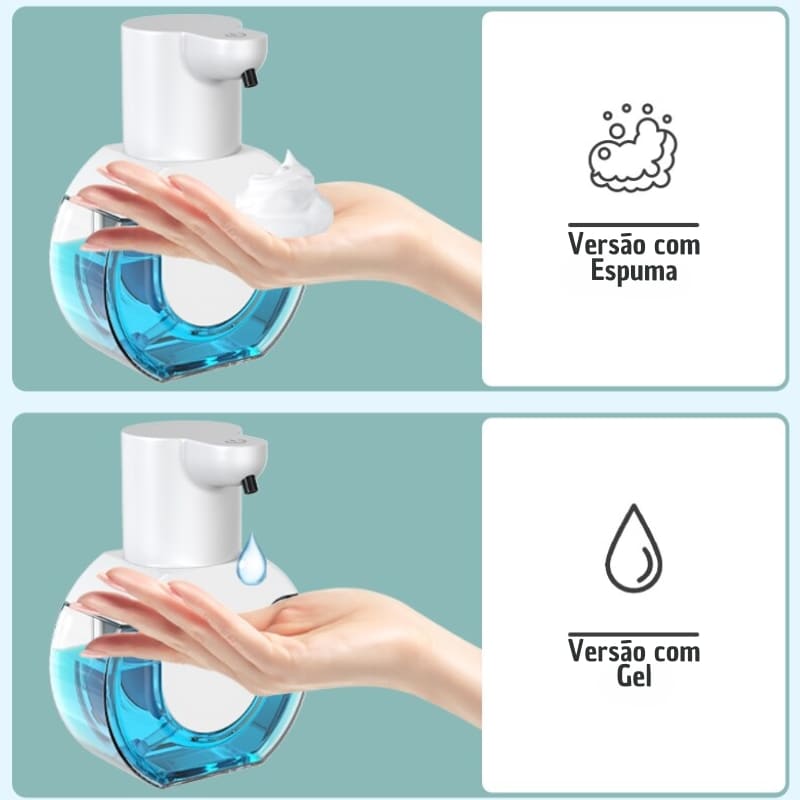 Saboneteira Dispenser Sabonete Líquido Automático Gel Espuma Mahaos