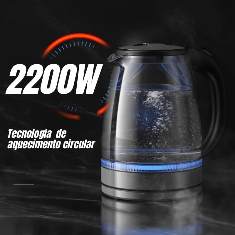 Chaleira Elétrica 2L Borossilicato 110v/220v Mahaos