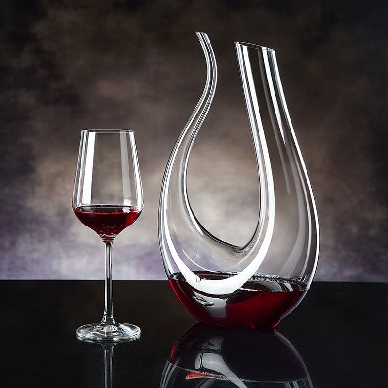 Decanter de Vinho Recipiente de Vidro Cisne Decantador Mahaos