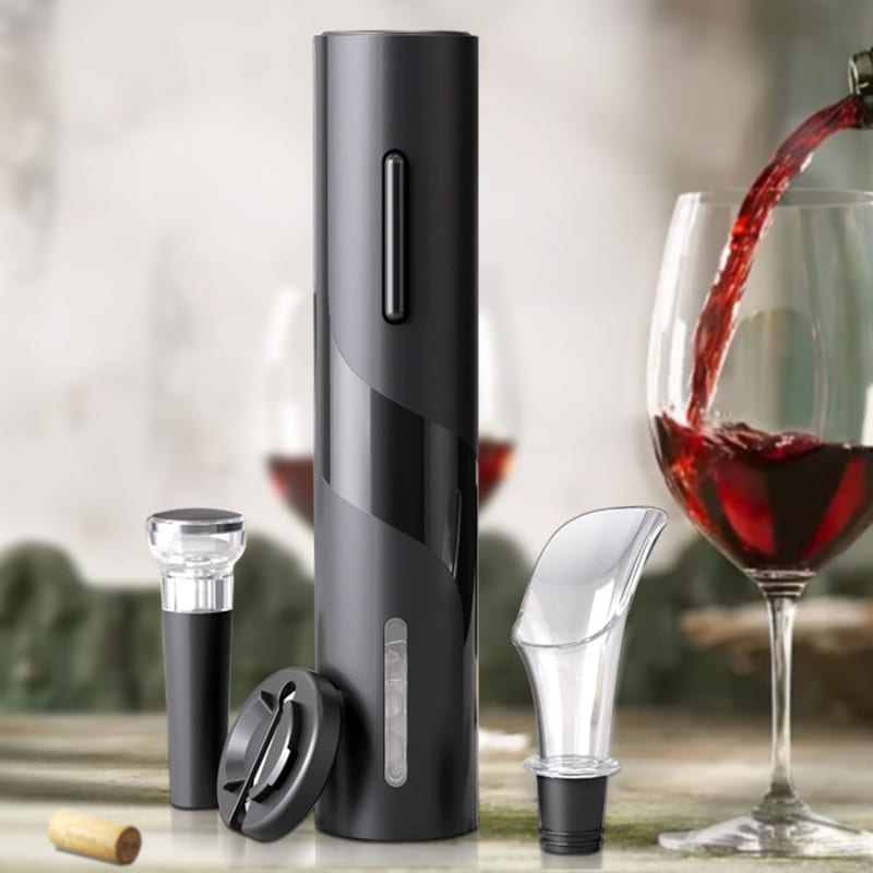 Abridor de Vinho Elétrico Recarregável Kit de Vinho Mahaos