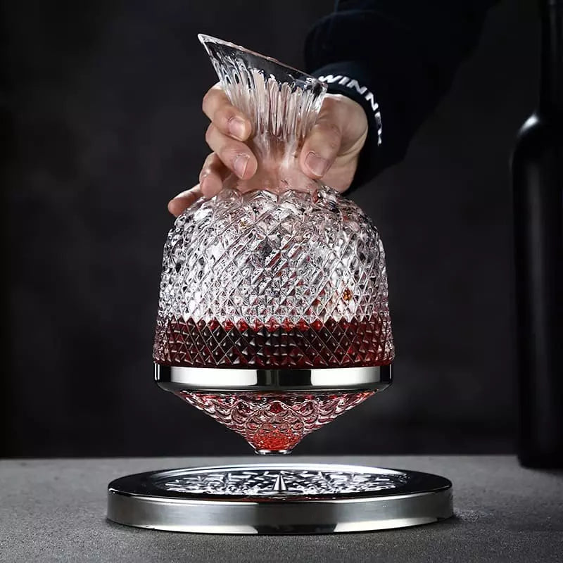 Decanter de Vinho Recipiente de Vidro Cristal Decantador Mahaos