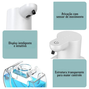 Saboneteira Dispenser Sabonete Líquido Automático Gel Espuma Mahaos