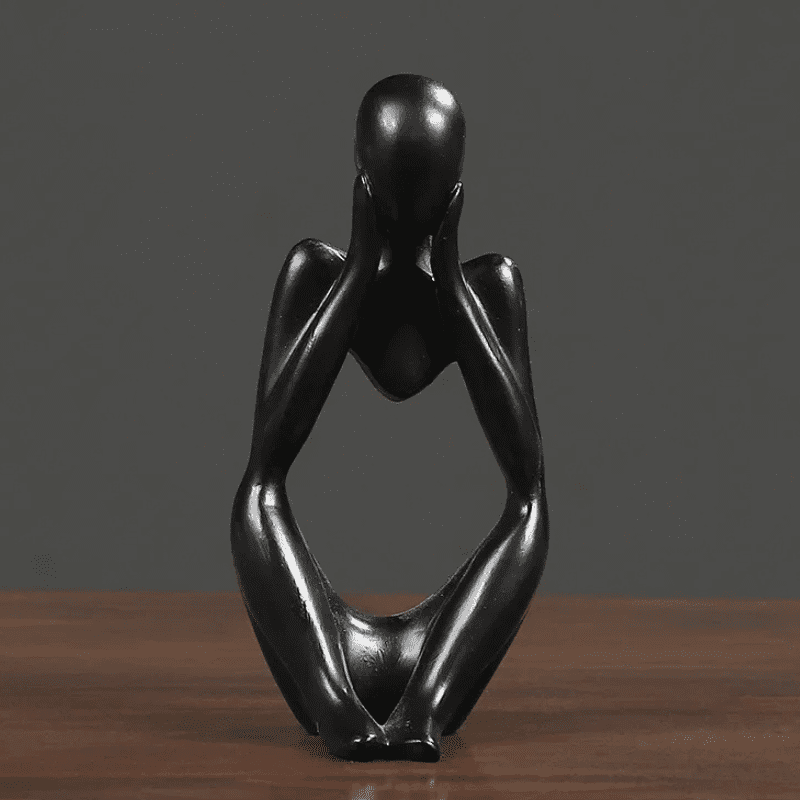 Decoração de Mesa Resina Escultura Estátua Pensador Mahaos