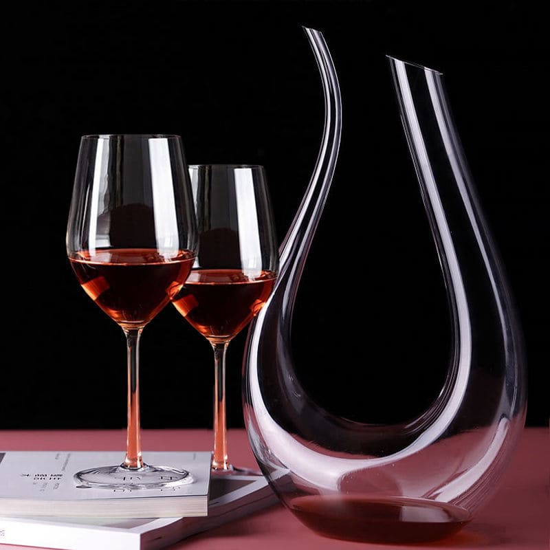 Decanter de Vinho Recipiente de Vidro Cisne Decantador Mahaos