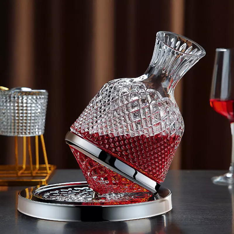 Decanter de Vinho Recipiente de Vidro Cristal Decantador Mahaos