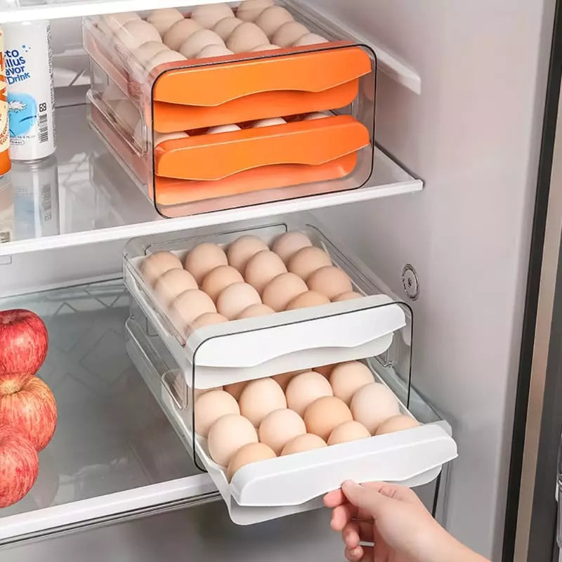 Organizador de Geladeira com Gavetas Porta Ovos Mahaos