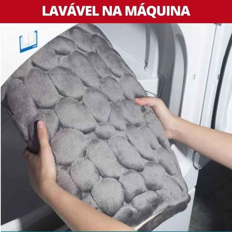 Tapete para Banheiro Antiderrapante Absorvente Mahaos