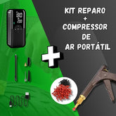 Kit Reparo + Compressor de Ar Portátil