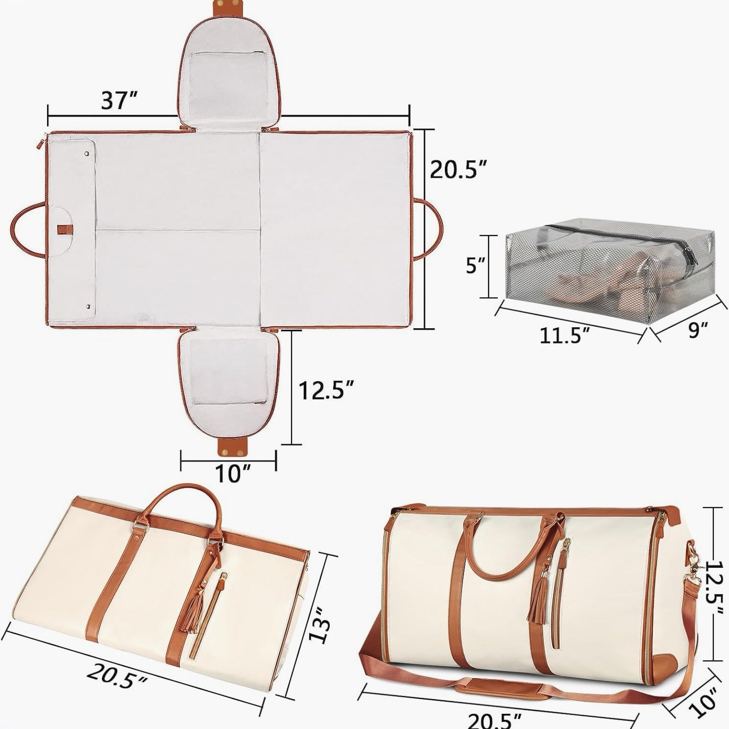 Bolsa | VestBag - Bagagem Dobrável + Carrinho de viagem