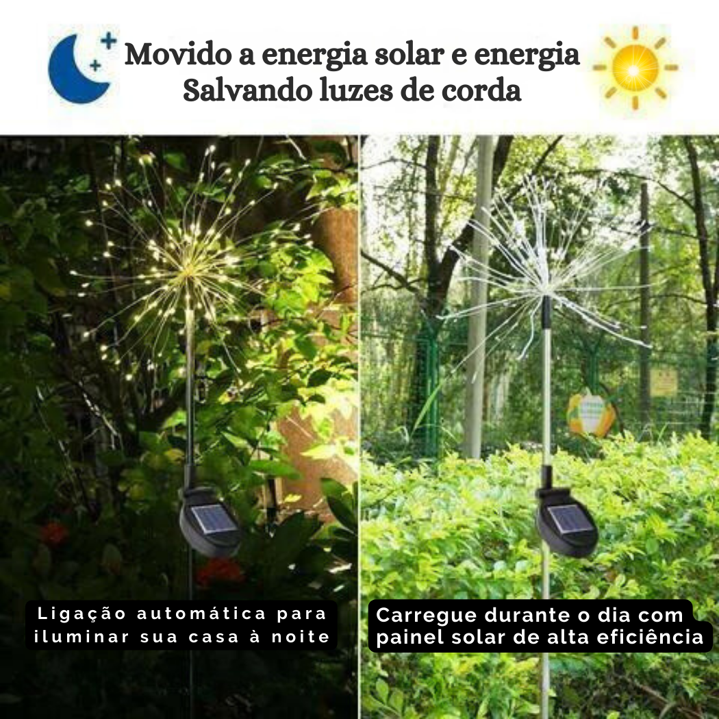 Decoração Solar para Jardim PROVA D'ÁGUA [PRÉ NATAL]