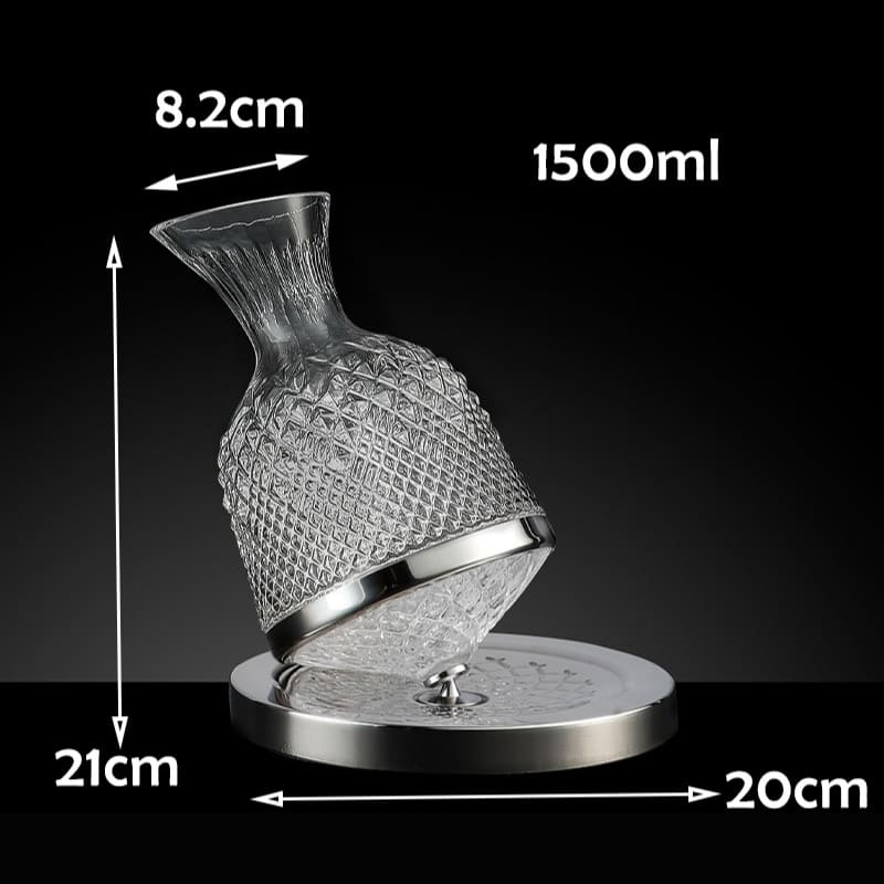 Decanter de Vinho Recipiente de Vidro Cristal Decantador Mahaos