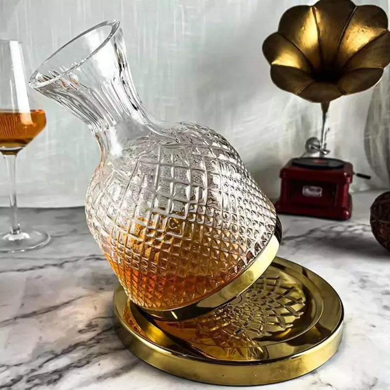 Decanter de Vinho Recipiente de Vidro Cristal Decantador Mahaos