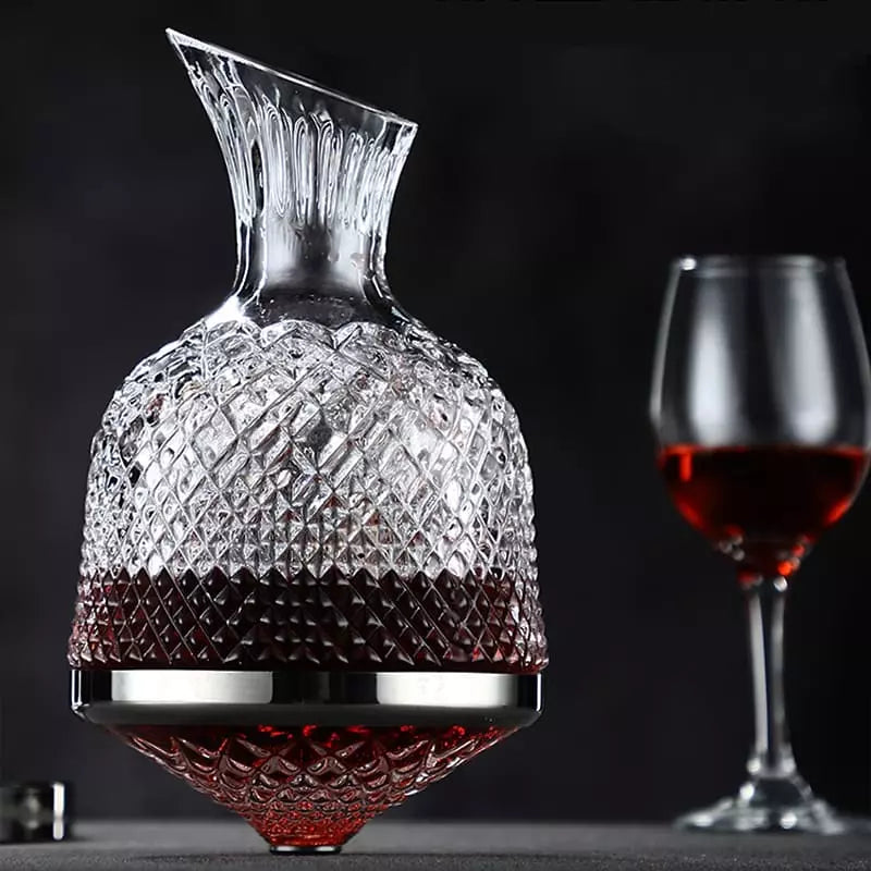 Decanter de Vinho Recipiente de Vidro Cristal Decantador Mahaos