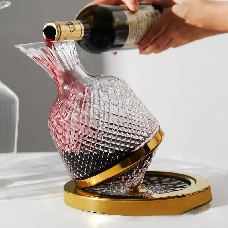 Decanter de Vinho Recipiente de Vidro Cristal Decantador Mahaos