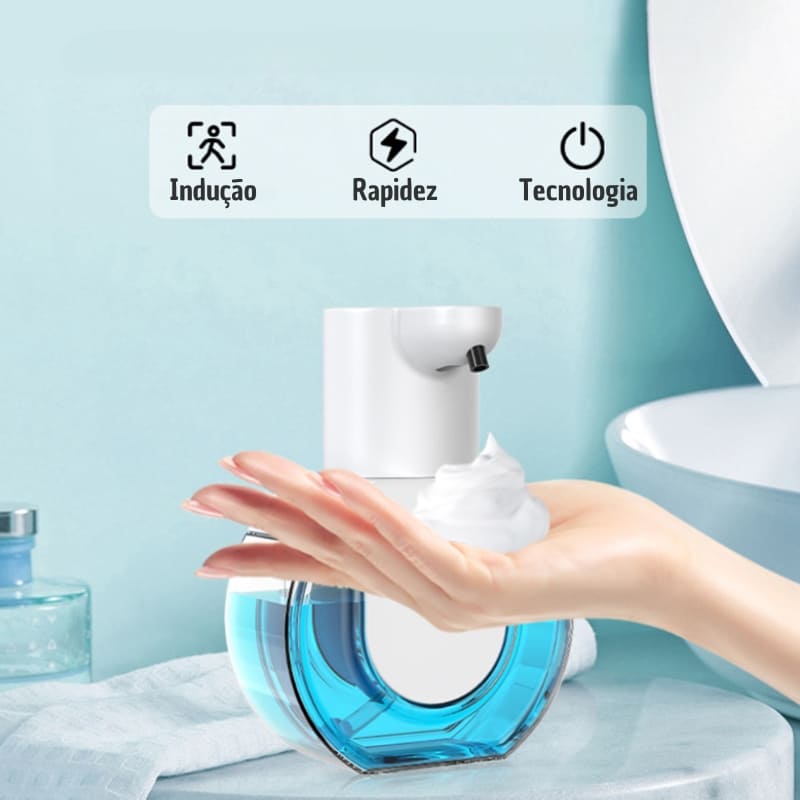 Saboneteira Dispenser Sabonete Líquido Automático Gel Espuma Mahaos