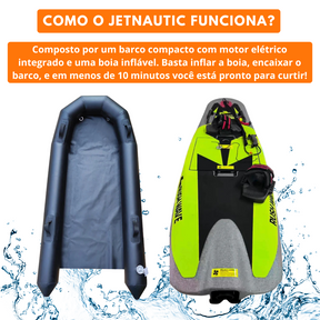 JetNautic - Barco Compacto Com Motor Elétrico