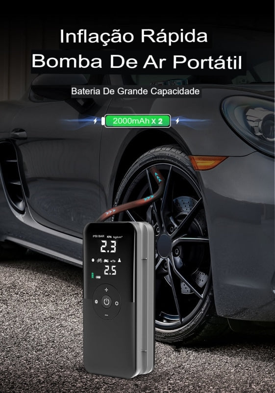 [ÚLTIMAS UNIDADES] Compressor de Ar Portátil Recarregável para Carros [COMPRE 1, LEVE 2]