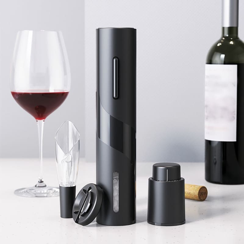 Abridor de Vinho Elétrico Recarregável Kit de Vinho Mahaos