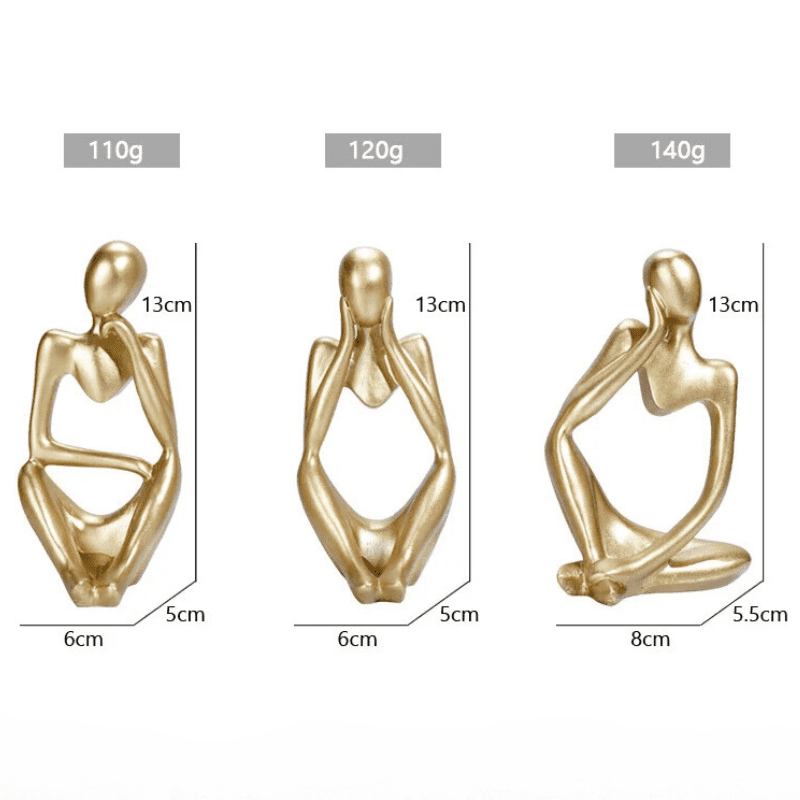 Decoração de Mesa Resina Escultura Estátua Pensador Mahaos