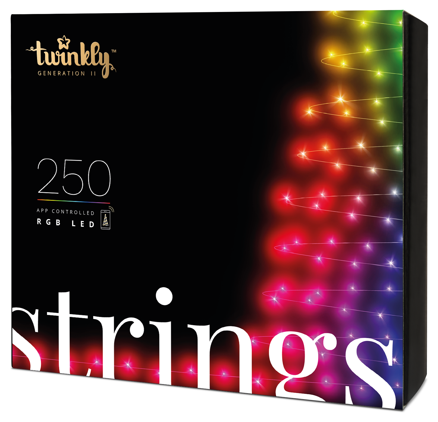 Twinkly Lumi250: Luzes Inteligentes Multicoloridas 20m