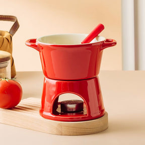 Panela de Fondue de Queijo e Chocolate Cerâmica Mahaos