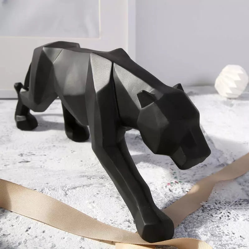 Decoração de Mesa de Resina Estátua Leopardo Mahaos