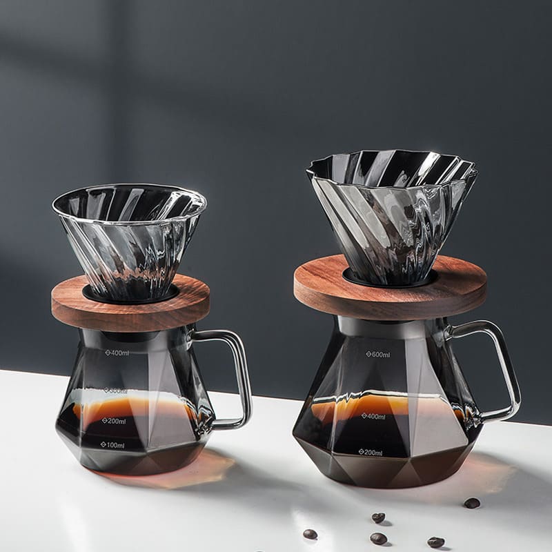 Bule de Café Vidro Borossilicato Coador de Café Hario V60 Mahaos