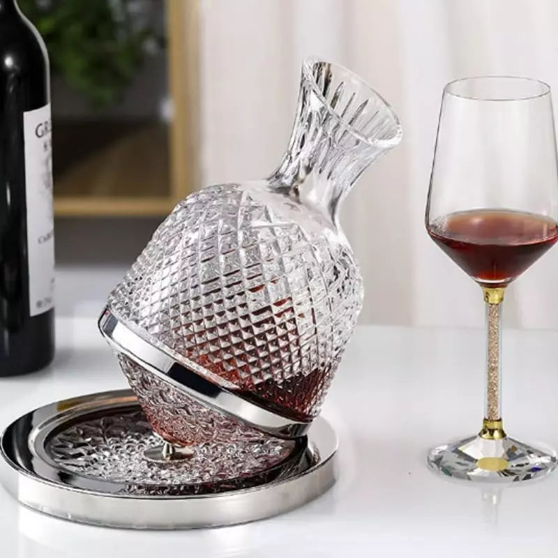 Decanter de Vinho Recipiente de Vidro Cristal Decantador Mahaos