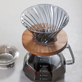 Bule de Café Vidro Borossilicato Coador de Café Hario V60 Mahaos