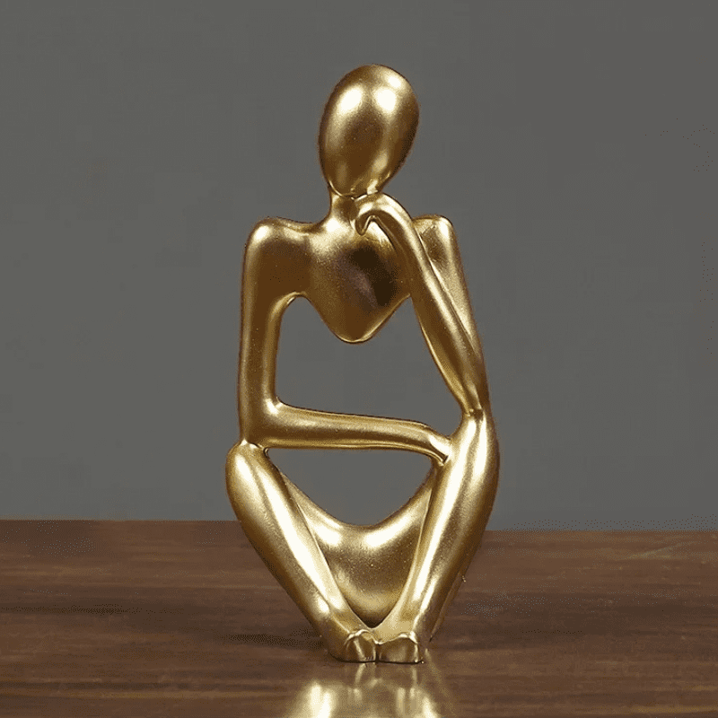 Decoração de Mesa Resina Escultura Estátua Pensador Mahaos